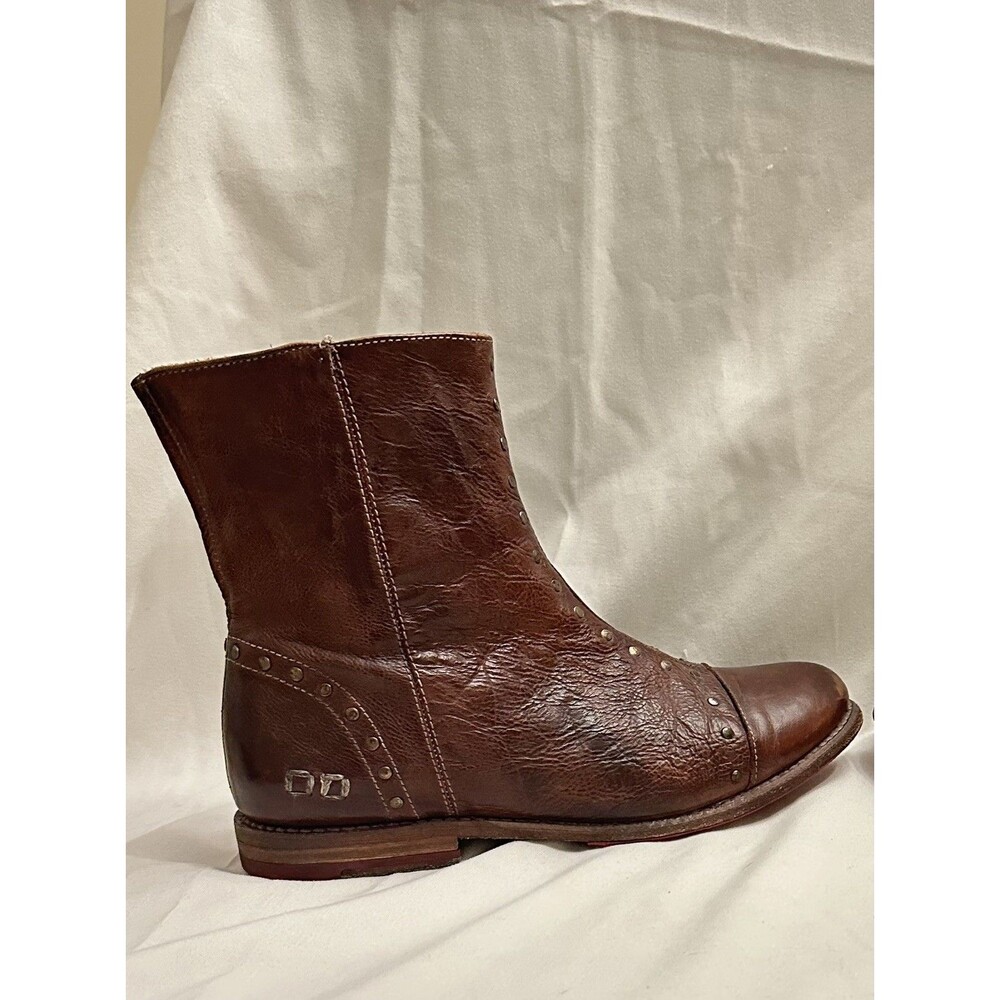 Bed Stu Cobbler Series Studded Leather Sundance Boots Women 8.5 Vibram Sole